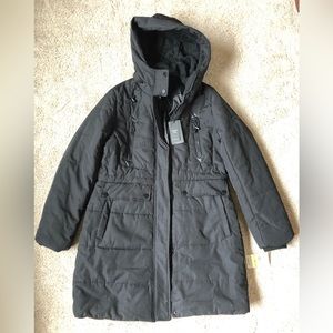 New Lucky Brand Black Puffer Coat Sz S